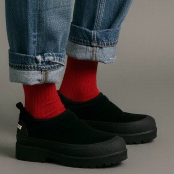 NEW HUNTER Askern Slip-On Shoes - Waterproof Insulated Suede For Women 1225 6s3 - Picture 3 of 8